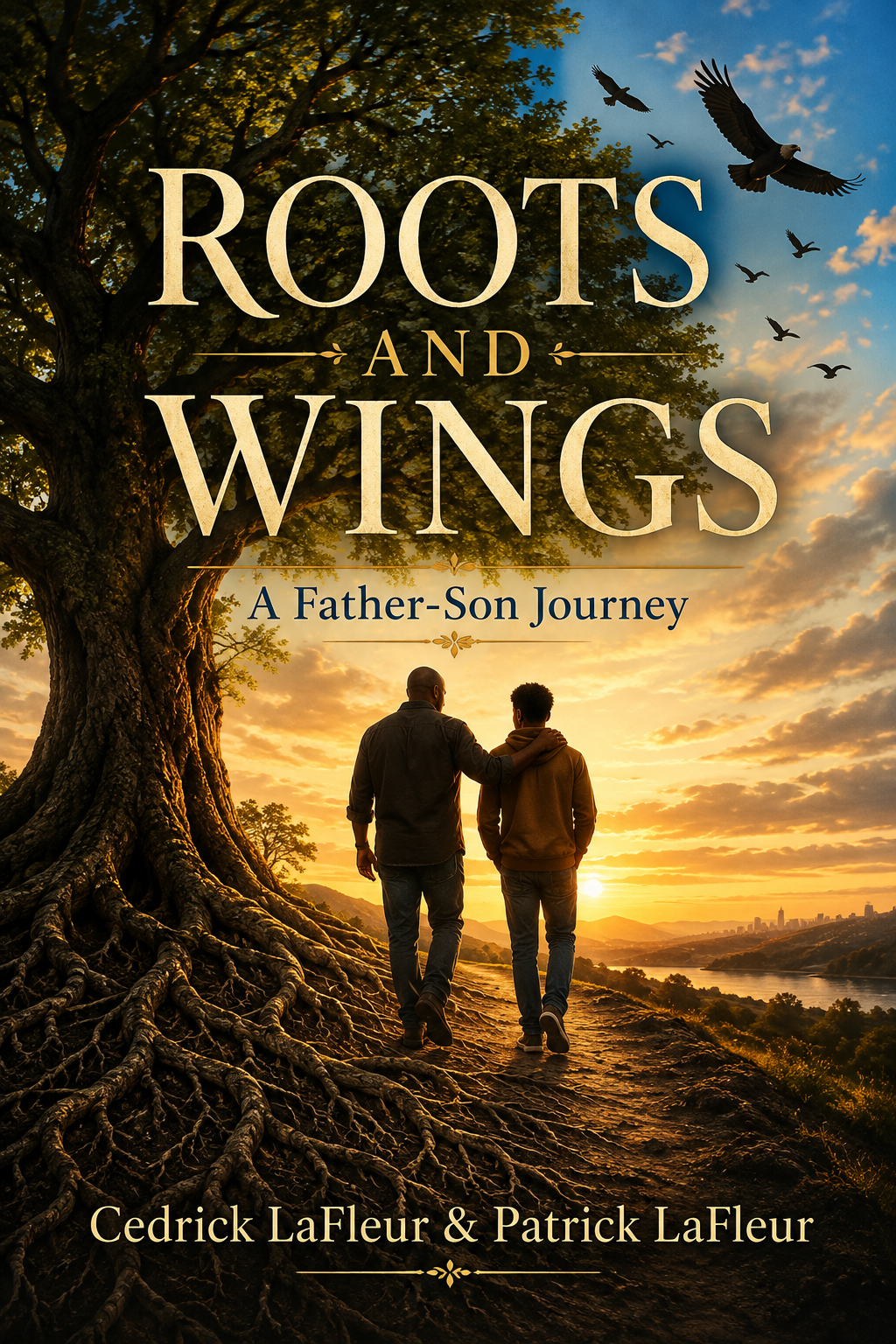 Cover of Roots and Wings: A Father-Son Journey by Cedrick LaFleur and Patrick LaFleur